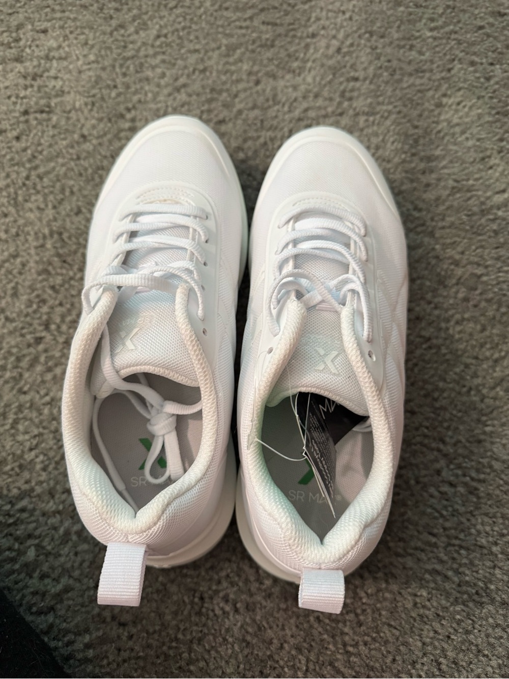 SR Max Women's All-White Athletic Sneakers